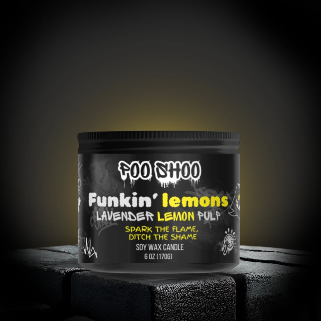 PooShoo Lavender Lemon Pulp Candle