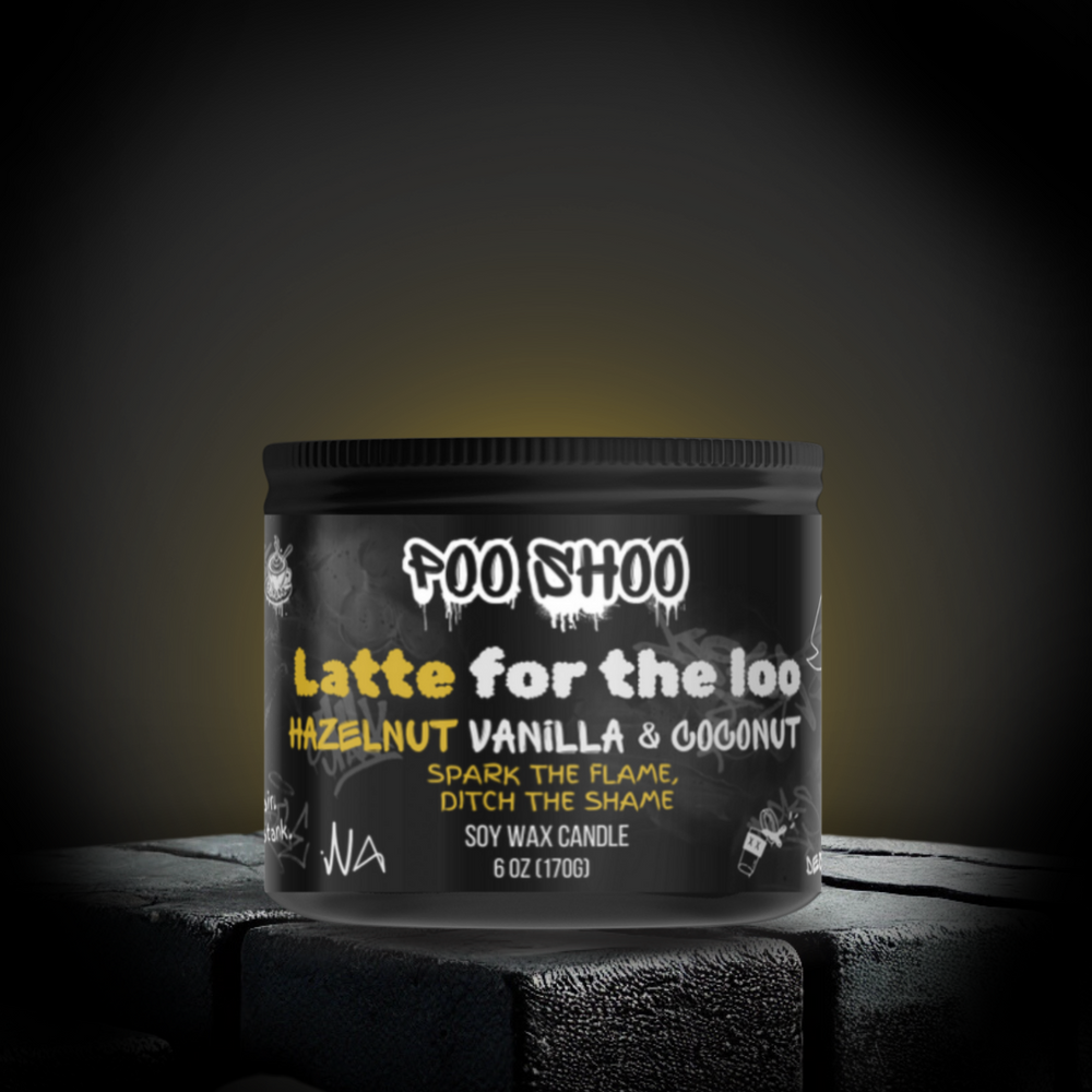 PooShoo Hazelnut Coffee & Coconut Candle